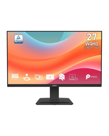 Монитор 27" MSI PRO MP273Q E7  IPS, 2560x1440, 75Hz, 4ms, 250сd/m, 1000:1, HDR | 2xHDMI(2.0), DP(1.4) | ExPSU, Vesa 100, Black 