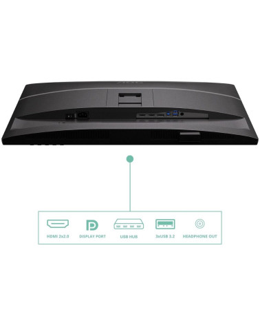 Монитор 27" AOC Q27P4U  IPS, 2560x1440, 120Hz, 4ms, 350сd/m, 1500:1 | 2xHDMI(2.0), DP(1.2), Type-C(PD-15W), 3xUSB 3.2 | HAS, Piv