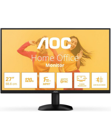 Монитор 27" AOC 27B35HM  VA, 1920x1080, 100Hz, 4ms, 250сd/m, 3000:1 | VGA , HDMI(1.4) | ExPSU, Vesa 100, Black 