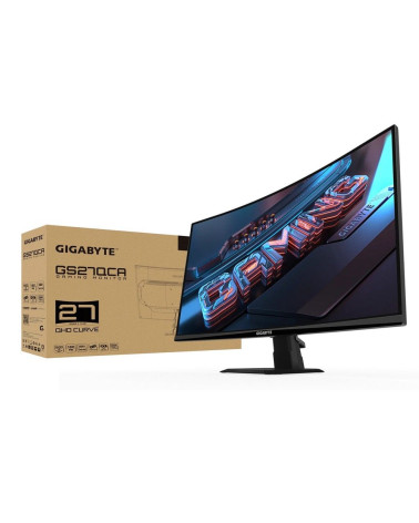 Монитор 27" Gigabyte GS27QCA EU  Black (VA, 2560x1440, 2xHDMI 2.0, 1xDP1.4, 250кд/м2, 5000:1, 16.7M, 1мс, 178/178, 2560 x 1440, 