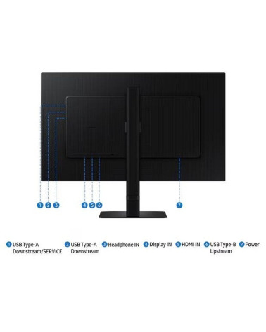 Монитор 27" SAMSUNG S27D800EAI ViewFinity S8 S80D UHD  IPS, 3840x2160, 60Hz, 5ms, 350сd/m, 1000:1, HDR10 | HDMI(2.0), DP(1.2), 3