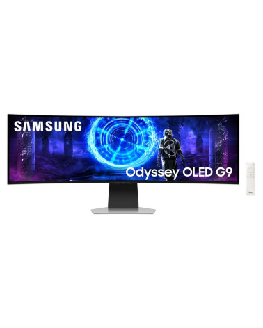 49" Монитор Samsung Odyssey OLED G9 G95SD S49DG952SI Silver DQHD (5120x1440), OLED, 240Hz, HDMI+Micro HDMI+DP, curved 