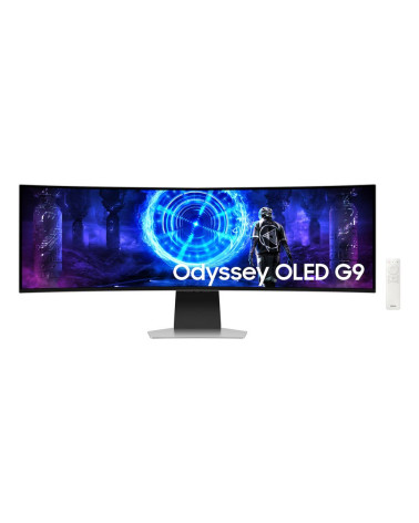 49" Монитор Samsung Odyssey OLED G9 G95SD S49DG952SI Silver DQHD (5120x1440), OLED, 240Hz, HDMI+Micro HDMI+DP, curved 
