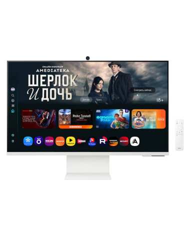 32" Монитор Samsung Smart M8 M80F S32FM803UI White UHD (3840x2160), VA, 60Hz, HDMI+USB-C 