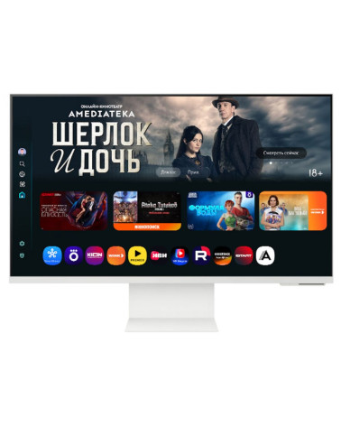32" Монитор Samsung Smart M8 M80F S32FM803UI White UHD (3840x2160), VA, 60Hz, HDMI+USB-C 