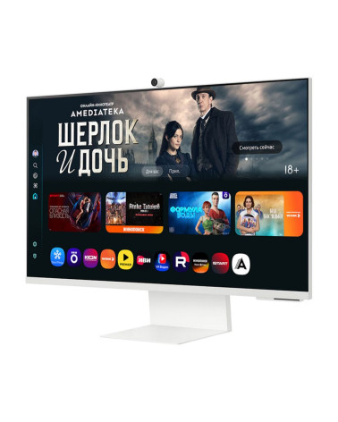 32" Монитор Samsung Smart M8 M80F S32FM803UI White UHD (3840x2160), VA, 60Hz, HDMI+USB-C 