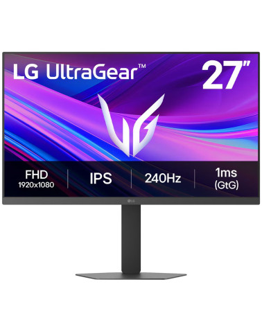 Монитор 27" LG 27G440A-B IPS, 1920x1080, 240Hz, 1ms, 400сd/m, 1000:1, HDR10, G-Sync | 2xHDMI(2.1), DP(1.4) | HAS, Pivot, Swivel,