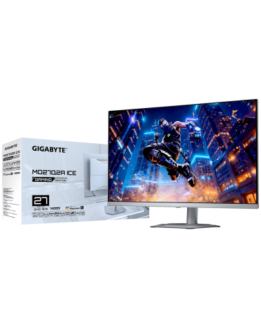 Монитор 26.5" Gigabyte MO27Q2A EK  ICE (QD-OLED, 2560x1440, , 0,03 ms, 178°/178°, 250 cd/m, 1,5 млн: 1, 3xUSB3.0, USB Type-C, 28