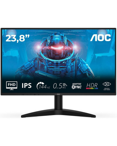 Монитор 23.8" AOC 24B36X Black  IPS, 1920x1080, 144Hz, 4ms, 300сd/m, 1000:1 | DP(1.4) , HDMI(1.4) | ExPSU, Vesa 100, Black 