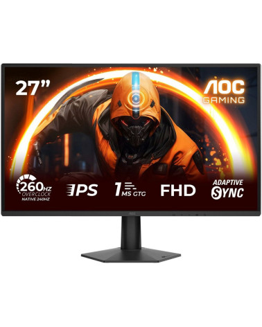 Монитор 27" AOC 27G50Z  Fast IPS, 1920x1080, 260Hz, 1ms, 300сd/m, 3000:1 | 2xHDMI(2.0), DP(1.4) |  ExPSU, Vesa 100, Black 