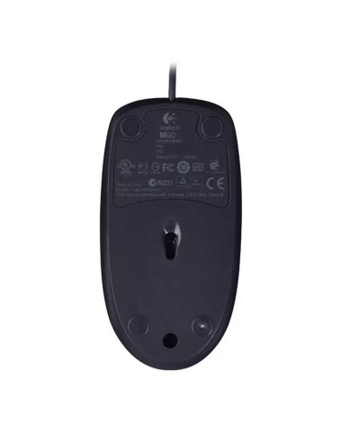 Мышь Logitech M90 Black (910-001793) черная, оптическая, 1000dpi, USB, 1.8м черная, оптическая, 1000dpi, USB, 1.8м 