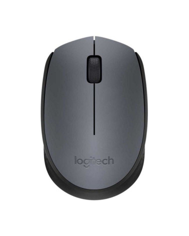 Мышь беспроводная Logitech M170 Gray |910-004646| серая с черным, оптическая, 1000dpi, 2.4 GHz, USB-ресивер 