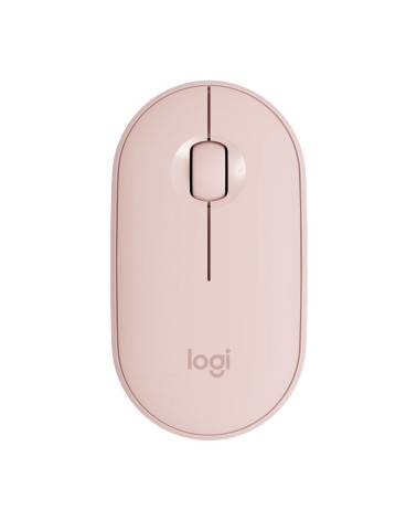 Мышь беспроводная Logitech Pebble M350 Pink розовая, оптическая, 1000dpi, 2.4GHz, USB-ресивер, бесшумная, под обе руки 