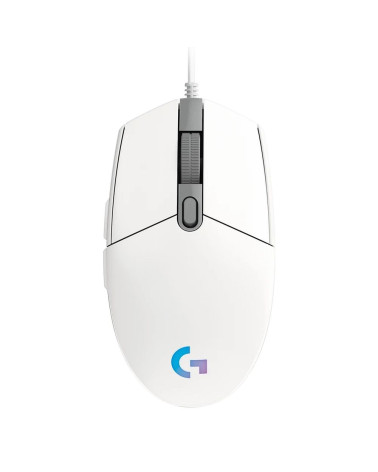 Мышь игровая Logitech G102 LIGHTSYNC White белая, оптическая, 200-8000dpi, 2.1м USB2.0, 6 программируемых кнопок, RGB подсветка,
