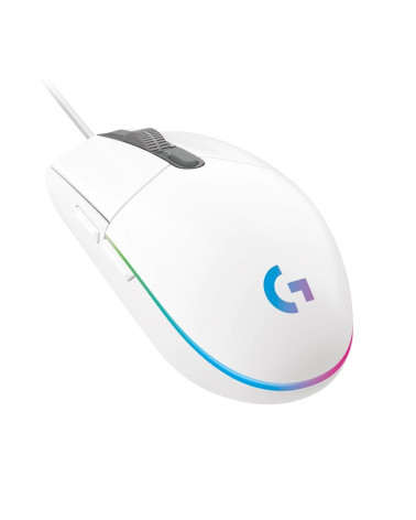 Мышь игровая Logitech G102 LIGHTSYNC White белая, оптическая, 200-8000dpi, 2.1м USB2.0, 6 программируемых кнопок, RGB подсветка,