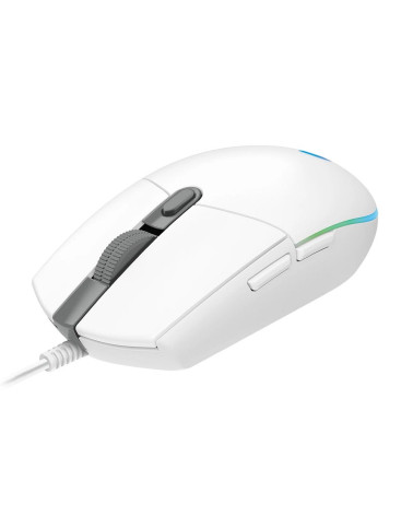 Мышь игровая Logitech G102 LIGHTSYNC White белая, оптическая, 200-8000dpi, 2.1м USB2.0, 6 программируемых кнопок, RGB подсветка,