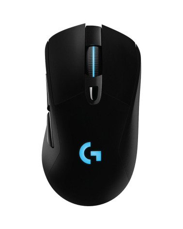 Мышь игровая Logitech G703 Lightspeed черная, сенсор 100-25600dpi (Hero25K), беспроводная 2.4GHz + USB 1,8м, 5 программируемых к