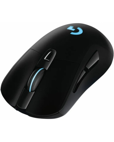 Мышь игровая Logitech G703 Lightspeed черная, сенсор 100-25600dpi (Hero25K), беспроводная 2.4GHz + USB 1,8м, 5 программируемых к
