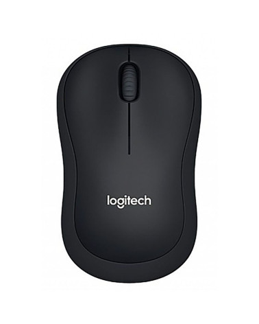 Мышь беспроводная Logitech B220 Silent Black черная, оптическая, 1000dpi, 2.4GHz, USB-ресивер, бесшумная, под любую руку, RTL 