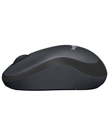 Мышь беспроводная Logitech B220 Silent Black черная, оптическая, 1000dpi, 2.4GHz, USB-ресивер, бесшумная, под любую руку, RTL 