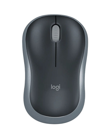 Мышь беспроводная Logitech M185 Grey серая, оптическая, 1000dpi, 2.4GHz,USB-ресивер Logitech Unifying® 10 (272815) 910-002252 