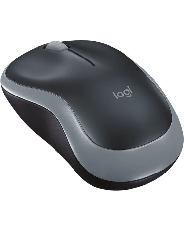 Мышь беспроводная Logitech M185 Grey серая, оптическая, 1000dpi, 2.4GHz,USB-ресивер Logitech Unifying® 10 (272815) 910-002252 