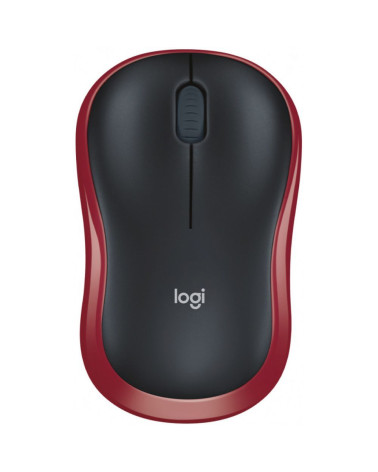 Мышь беспроводная Logitech M185 Red красная, оптическая, 1000dpi, 2.4GHz 