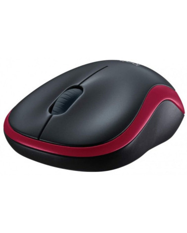 Мышь беспроводная Logitech M185 Red красная, оптическая, 1000dpi, 2.4GHz 