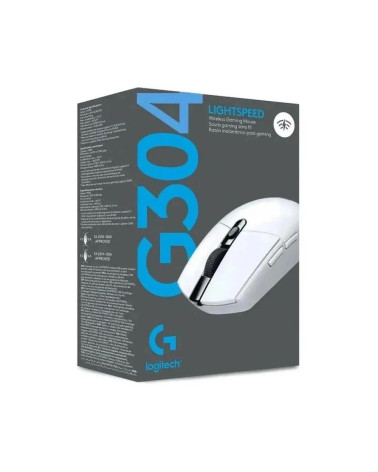 Мышь Logitech Мышь игровая Logitech G304 Lightspeed White белая, 200-12000dpi, беспроводная 2.4GHz, USB приемник LIGHTSPEED™, 6 