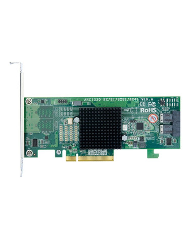 HBA-адаптер Areca ARC-1330-8i PCIe 3.0 x8 Low Profile, SAS/SATA 12G, HBA, 8port (2*int SFF8643), (аналог LSI00344 9300-8I), RTL 