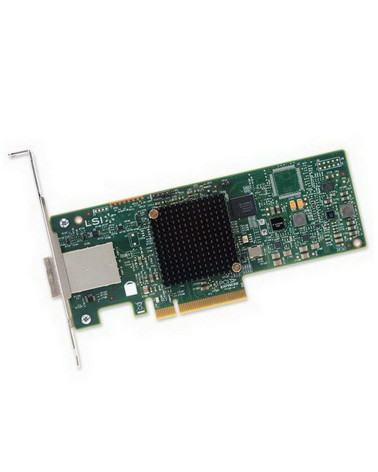 HBA-адаптер Broadcom 9300-8E SGL (LSI00343 / H5-25460-00 / H3-25460-00H)  PCIe 3.0 x8 LP, SAS/SATA 12G HBA, 8port(2*ext SFF8644)