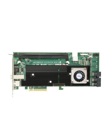 RAID-контроллер Areca ARC-1883ix-12 PCIe 3.0 x8 Full Profile, SAS/SATA 12G, RAID 0,1,5,6,10,50,60, 16port (3*int SFF8643 + 1*ext