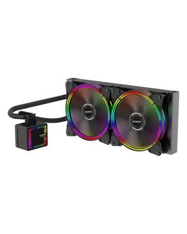 Жидкостная система охлаждения ALSEYE H280 TDP 200W (при T воздуха 45 С)Universal Platfrom PWM Single 5colors+ LED 140mm*2 6