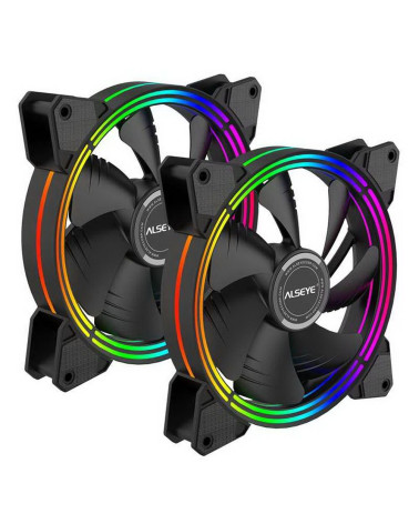 Жидкостная система охлаждения ALSEYE H280 TDP 200W (при T воздуха 45 С)Universal Platfrom PWM Single 5colors+ LED 140mm*2 6