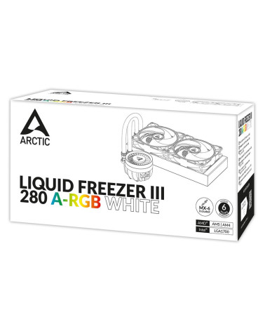 Жидкостная система охлаждения Arctic Cooling Arctic Liquid Freezer III-280 A-RGB White Multi Compatible All-In-One CPU Water Coo
