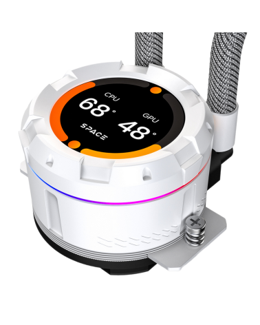Жидкостная система охлаждения ID-Cooling SL240 XE WHITE /LCD SCREEN /300W /all Intel /all AMD