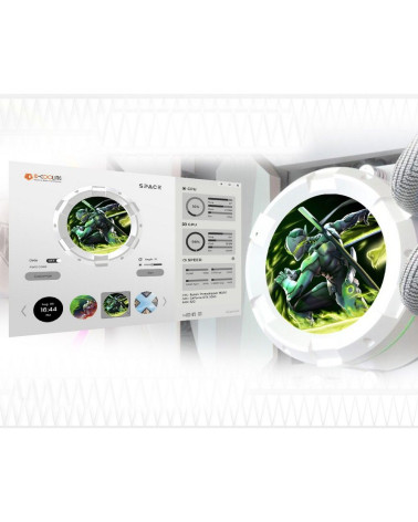 Вентилятор Cooler ID-Cooling SL360 XE WHITE /LCD SCREEN /350W /all Intel /all AMD