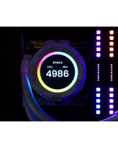 Вентилятор Cooler ID-Cooling SL360 XE WHITE /LCD SCREEN /350W /all Intel /all AMD