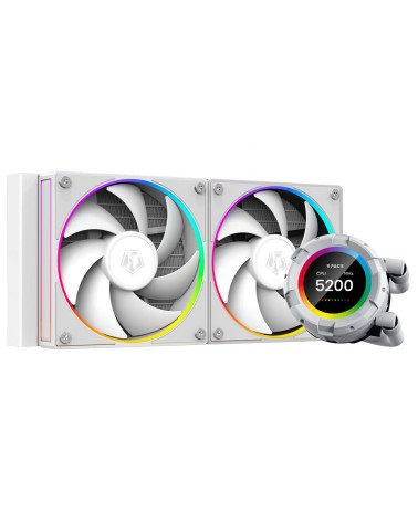 Вентилятор ID-Cooling SL240 WHITE  /LCD SCREEN /300W /all Intel /all AMD