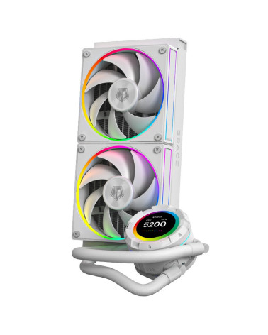 Вентилятор ID-Cooling SL240 WHITE  /LCD SCREEN /300W /all Intel /all AMD