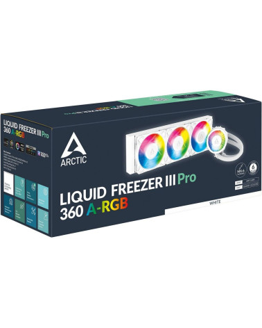 Жидкостная система охлаждения Arctic Cooling  Liquid Freezer III Pro 360 ARGB White Multi Compatible All-In-One CPU Water Cooler