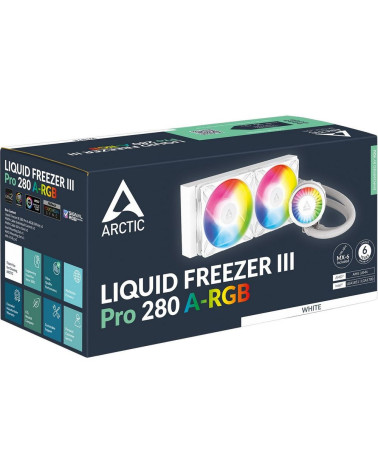 Жидкостная система охлаждения Cooling Arctic Liquid Freezer III Pro 280 A-RGB (White) Multi Compatible All-In-One CPU Water Cool