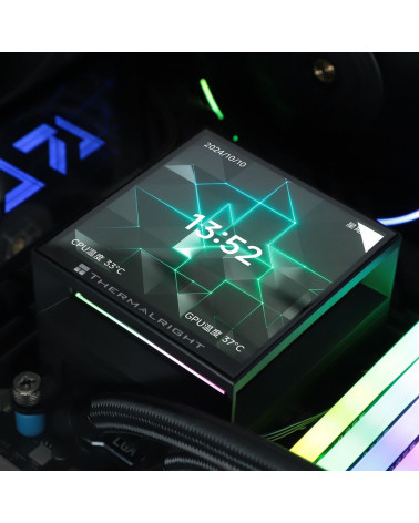 Жидкостная система охлаждения Thermalright Cooler Hyper Vision 360 Argb Black/ Display/ all Intel/AMD