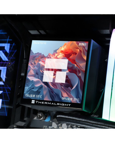 Жидкостная система охлаждения Thermalright Cooler Hyper Vision 360 Argb Black/ Display/ all Intel/AMD