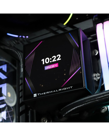 Жидкостная система охлаждения Thermalright Cooler Hyper Vision 360 Argb Black/ Display/ all Intel/AMD