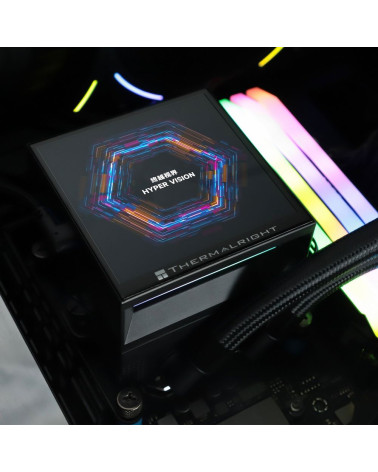 Жидкостная система охлаждения Thermalright Cooler Hyper Vision 360 Argb Black/ Display/ all Intel/AMD