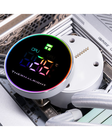 Жидкостная система охлаждения Thermalright Вентилятор Cooler Thermalright Frozen Magic 360 Digital Argb White V2 all Intel/AMD