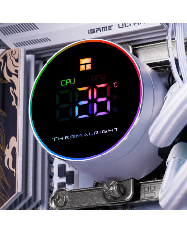 Жидкостная система охлаждения Thermalright Вентилятор Cooler Thermalright Frozen Magic 360 Digital Argb White V2 all Intel/AMD