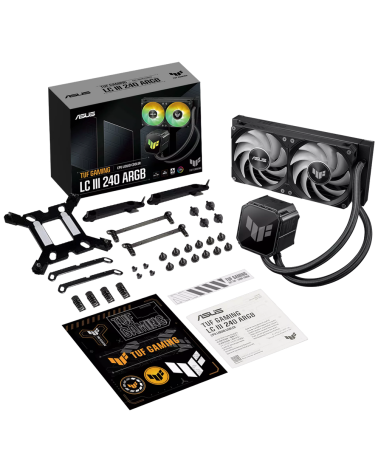 Жидкостная система охлаждения ASUS TUF GAMING LC III 240 ARGB /AIO COOLER,2IN1 ARGB FAN 