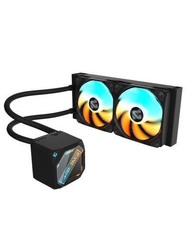 Жидкостная система охлаждения GIGABYTE Gaming GME 240 2 x 120mm ARGB Fan, LGA 1200, LGA 1700, LGA 1851, AM5, AM4 